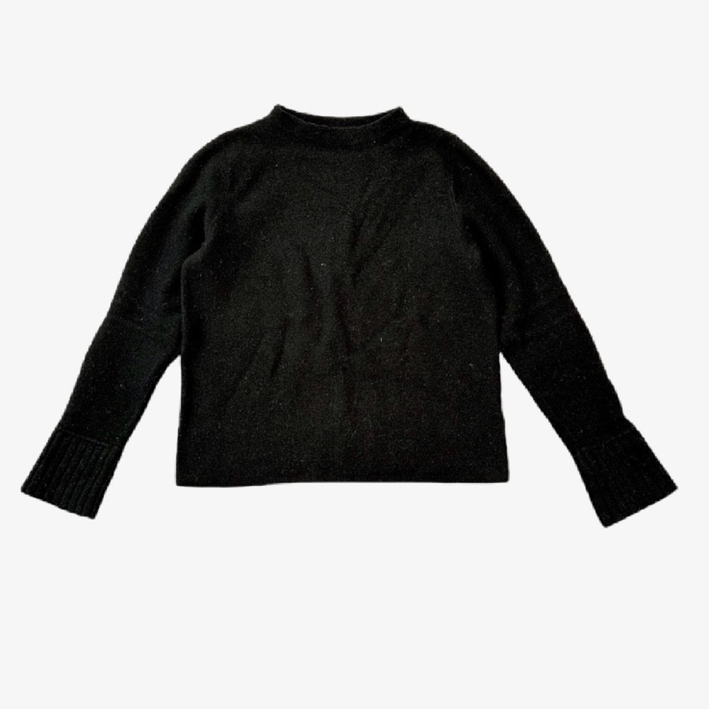 Club Monaco Black Tommie Merino Wool Sweater